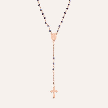 Collana Rosario Silver Soul Argento Rosa Cristallo - Collane Rosario Donna | Stroili
